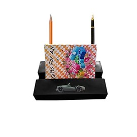 Tri TR2 Roadster ref268 BLACK desk office tidy stores business cards pens pencil holder paper weight