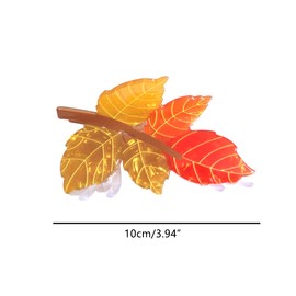 Novelty Leaf Hair Clip,Acrylic Claw Clips,Hair Clips for Women