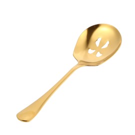 FUNOMOCYA Stainless Steel Colander Kitchen Sieve Slotted Spoon Set Dishwasher Safe Ultra-Strong for Cooking Baking