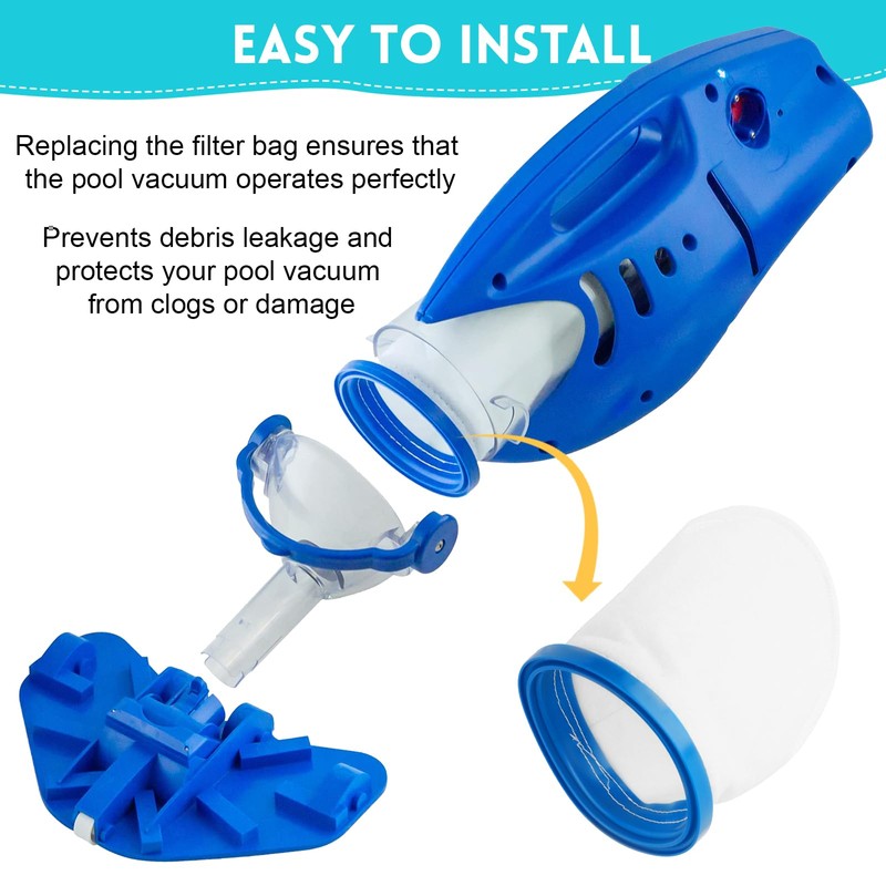 EINDER Replacement Filter Bags for Pool Blaster Max Compatible with