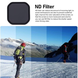 ND16 Filter for Insta 360 ACE Pro 2, ND Lens Filter for Snap-On Action Camera with Storage Box, Ultra-thin Aluminum Frame