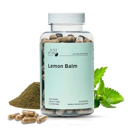 Just Plant Lemon Balm – 90 Vegan Capsules, 750 mg – Calming Herbal Support – Gluten-Free, Non-GMO, Made in USA