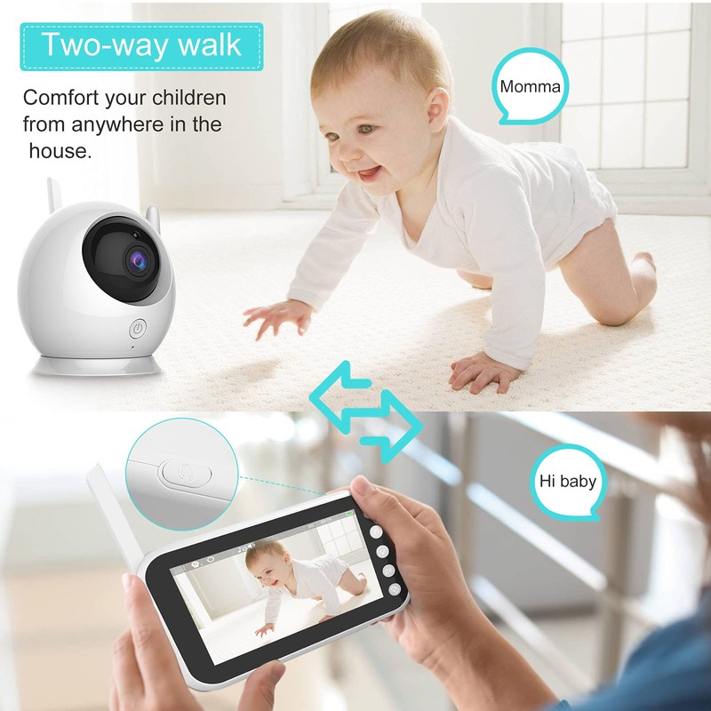 MYPIN Video Baby Monitor with Camera and Audio, Wireless Monitor