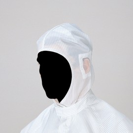 Midori Anzen HSW General Type Hood for Clean Suit S1080, White, L
