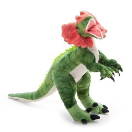 The Petting Zoo Dilophosaurus Dinosaur Stuffed Animal Plushie, Gift for Kids, Dinosaur Animals, Green Dinosaur Plush Toy 16 inches