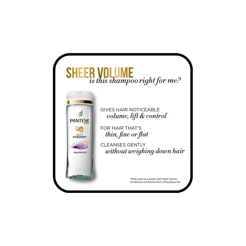 Champú Pantene Pro Sheer Volume 375