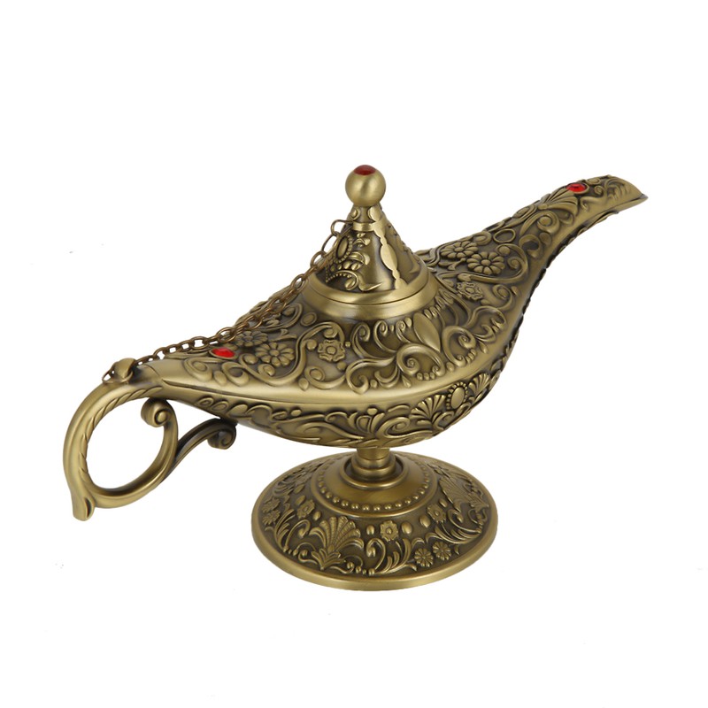 Retro Metal Fairy Tale Aladdin Magic Genie Home Teapot Oil