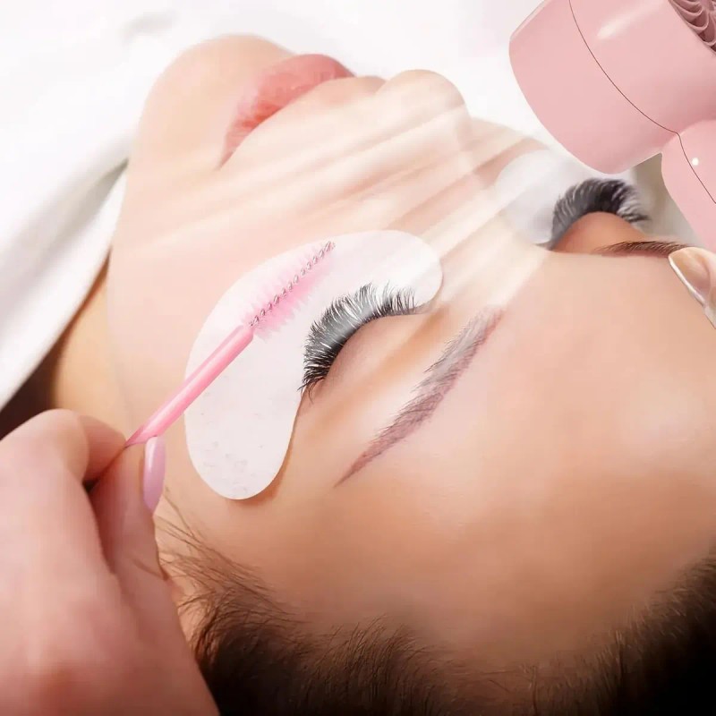 Kit Lashistas Para Aplicación Extensiones De Pestaña Rosa