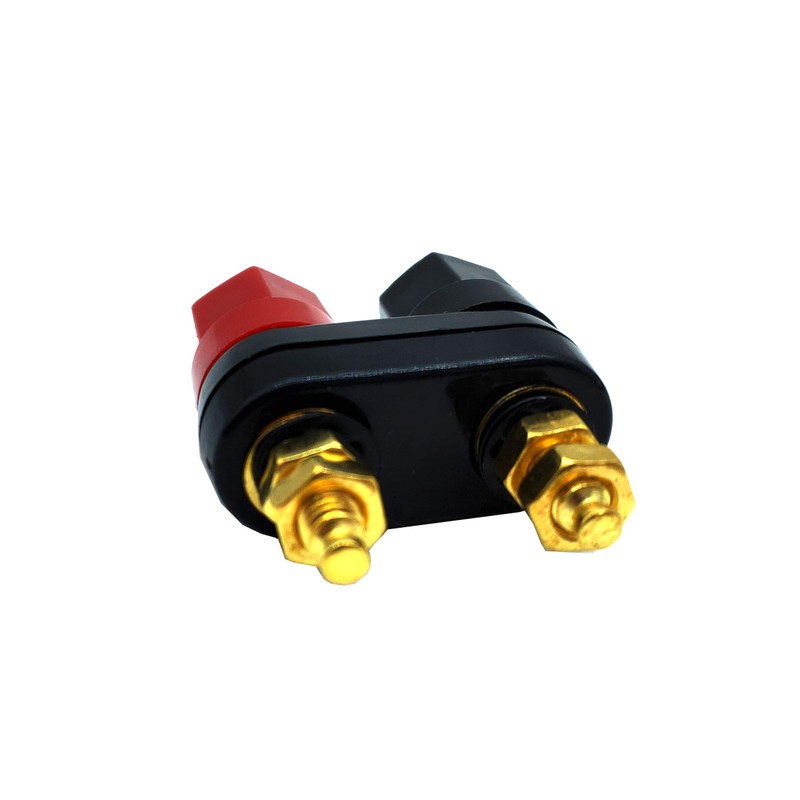 Double Row Banana Socket,Traovien Banana Plugs One Couple, Terminals Red