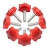 INCREWAY Thumb Screw, 8PCS M8*25mm Star Head Threaded Knurled Thumbscrew