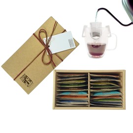 TRIBO COFFEE Single-Serve Portable Pour Over Drip Coffee - Discovery 3 Variety Gift Box | Includes 20 servings (2 of each type)