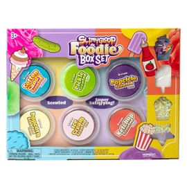 Slimygloop Foodie Box Set, 6-Pack Scented Slimes, Fluffy Slime Cloud, Glitter Slime, Water Slime, Fun Slime Add Ins, Slime for Kids, Kids Party Favors Goodie Bags, Slime Bulk, Kids Slime, Food Slime