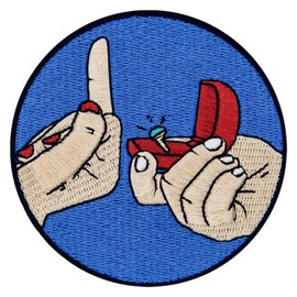 ZEGINs Fail to Love Lover Loser Patch Embroidered Applique Badge Iron On Sew On Emblem