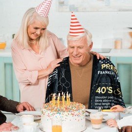 aisdfhsa 80th Birthday Gifts for Women Men - Back in 1945 - Best 80th Birthday Gifts 80 Year Old Birthday Gifts for Men 1945 Birthday Gifts 80th Birthday Decorations for Men Throw Blanket 60Lx50W