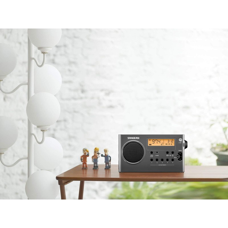 SANGEAN SG-106 AM/FM Compact Digital Tuning Portable Receiver (Black)