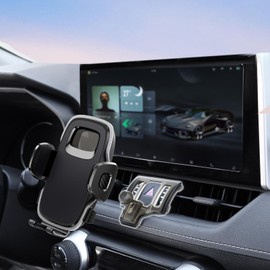 PANPHEN For Toyota Phone Holder with Custom Base, Car Phone Holder for 2019-2023 Toyota Rav4 Accessories, Hands-Free Toyota Phone Holder for 4.7-7 in Phones