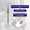 SL-3 Tungsten Carbide Burr Rotary File, Taper Shape Double Cut,