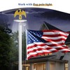 Gold Flagpole Eagle Topper, Eagle Topper, 1/2-13UNC Thread, for 20/25/30ft