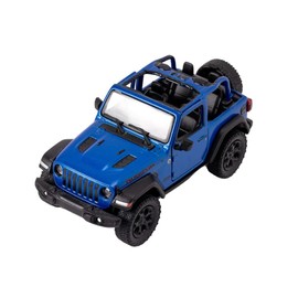 Easy Toys Model Car Compatible with Jeep Wrangler 2018 Scale Toy SUV with Opening Doors Car Modeling (Wrangler Blue)