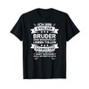 T-Shirt with German Text "Ich bin stolzer Bruder einer wundervollen