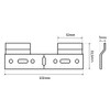 AERZETIX: 10 x Profile for Hanging Plate for Furniture 102/33.5