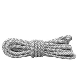 VASGO Round Shoe Laces Reflective for Sneaker 10 Different Lengths Thick 12 Colors (43 inches / 110 cm, White)