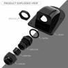 Pack of 2 Roof Feed-Through Solar Waterproof ABS Cable Guide