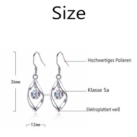 Hook Silver Women's Earrings, Earrings Twist Long, Earrings Hanging, Wave Leaf Tassel Earrings, Silver Earrings Women's Earrings Fashion, Stainless Steel