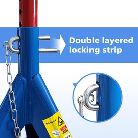 GAOLLY Jack Stands 6 Ton (13000 LBs) Lifting Car Stand with Security Locking Pins, Fit Use for Trucks, RV, Cars Automotive Sedans, SUV, MPV, 2 Packs