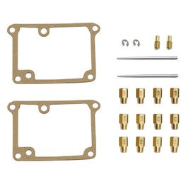 XQSMWF 12 Main Jets with 2 Pilotand 2 Needles and 2 Full Jet Kit Fit for Yamaha Banshee 1987 1988 1989 1990 1991 1992 1993 1994 1995 1996 1997 1998 1999 2000 2001 2002 2003 2004 2005 2006