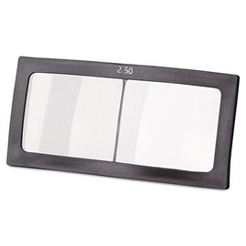 ANCHOR BRAND MP-1-2.50 2.50 DIOPTER GLASS MAGNIFIER LENS 2"x4-1/4" - CLEAR