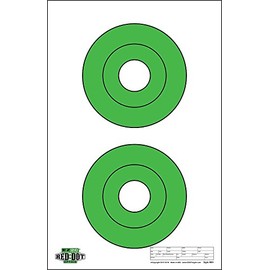 Red Dot Rifle and Pistol Shooting Pack by EZ2C | High Visibility Paper Targets for Shooting Range | Target Shooting Paper | Long Range | 200 Pack (8 Styles) | 11" x 17"
