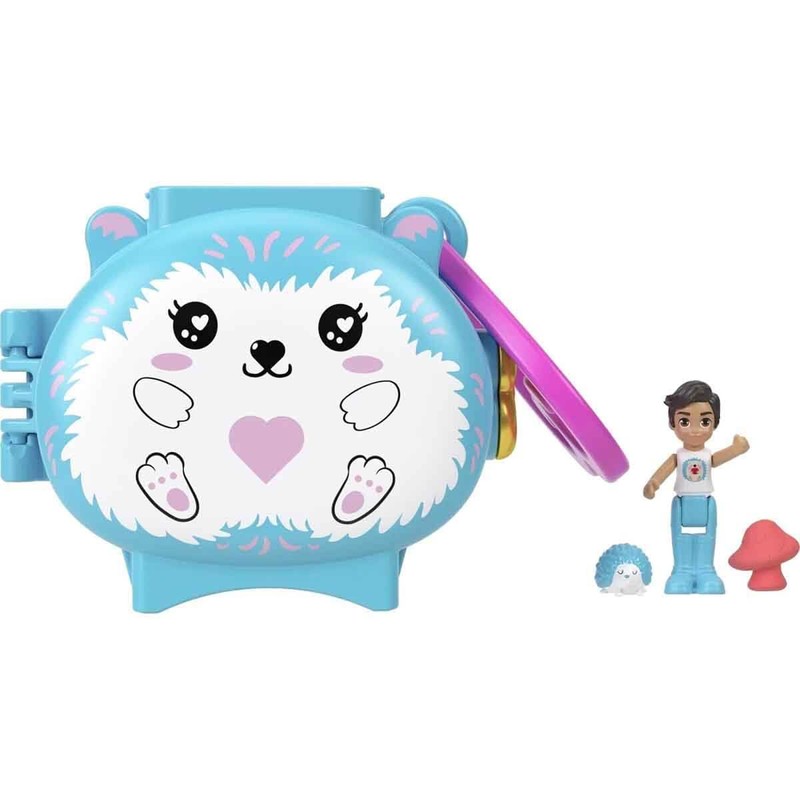 Polly Pocket Cuddly Toys Compact Play Set GYV99 - Hedgehog