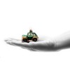 Polish Gallery Mini Christmas Ornament Blown Glass Handcrafted (Green Car)