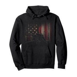 American Flag Wrestling Apparel - Wrestling Pullover Hoodie