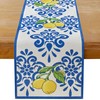MAIBAOTA Summer Lemon Table Runner Rustic Farmhouse Table Runners for