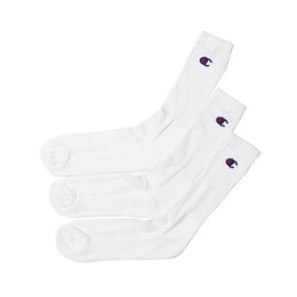 Champion Full Length Socks, 3 Pairs - whites
