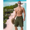 TACVASEN Mens Bathing Shorts with Compression Lining Men's Surfing Trunks