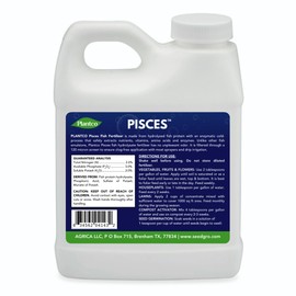 Fish Hydrolysate Fertilizer for Vegetables & Plants - NPK 2-3-2 Fish Emulsion for Lawn, Flowers, Fruits & Vegetables in Garden or Farm (16 fl oz)