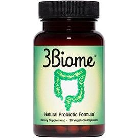3Biome Natural Probiotic Supplement for Gut Health, Vegan, Gluten-Free | With Smart Probiotics to Improve Digestion and Regularity While Easing Gas, B