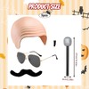 5Pcs Set Bald Cap Pitbull, Pitbull Bald Cap And Sunglasses