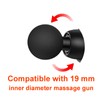 UNSVM Massage Gun Heads,10 PCS Mixture Replaceable Massage Attachments,0.75 Inch