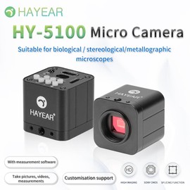 HAYEAR 24 MP 1080P FHD CMOS Sensor USB HDMI Digital Microscope Camera, Applicable to the fields of education, scientific research, laboratory, PCB repair, etc. (HY-5100)