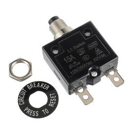 KEAcvise Siemens 15 amp Breaker - 125-250v ac 50v dc l1 Series Manual Reset Thermal Circuit Breaker, 15a Thermal Overload Protector for dc Breaker Applications