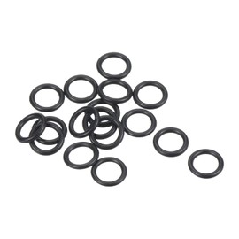 PATIKIL O-Rings, Rubber Washing, O-Ring, Heat Resistant, Oil-Resistant, Waterproof, 0.3 inch (7 mm) Outer Diameter, 0.2 inch (5 mm) Inner Diameter, 0.04 inch (1 mm) Width, 100 Pieces, Metric Seal