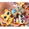 Miniature Cat and Dog Puppy Kitten Fox Figures Pet compitable