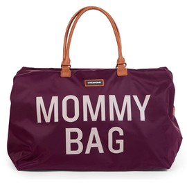 Childhome The Original Mommy Bag, Large Baby Diaper Bag, Mommy Hospital Bag, Large Tote Bag, Mommy Travel Bag, Baby Bag Tote, Pregnancy Must Haves (Aubergine)