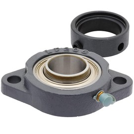 SALF206-20G - 2-Bolt Flange-Mount Ball Bearing Unit, Insert Bearing SA206-20G, Cast Iron Housing LF206, Bore Shaft 1-1/4 in (31.75 mm), Set Screw Locking, 4.45 in (113.03 mm) Flange Length