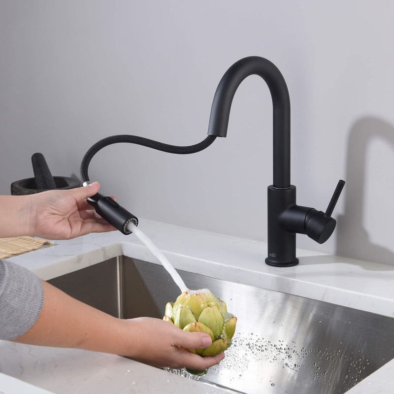 KIBI Single Handle Pull Down Faucet for Kitchen Sink |