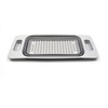 SAMMART Over The Sink Rectangular Colander (Grey)